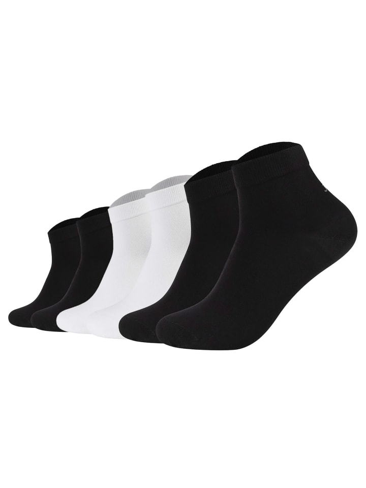 Socken 6er Pack in 2xSchwarz/Weiß