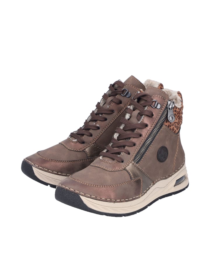 Stiefel in braun/gaucho/bronze/leo-nuss/nougat