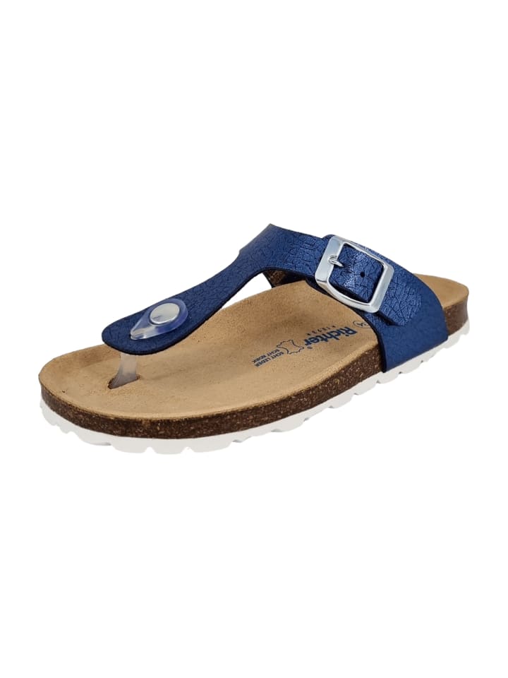 Pantoletten in Blau