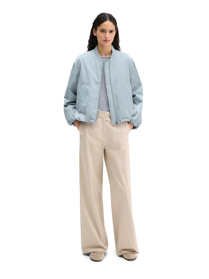 Blouson im Aviator-Stil regular cropped in Grey Horizon