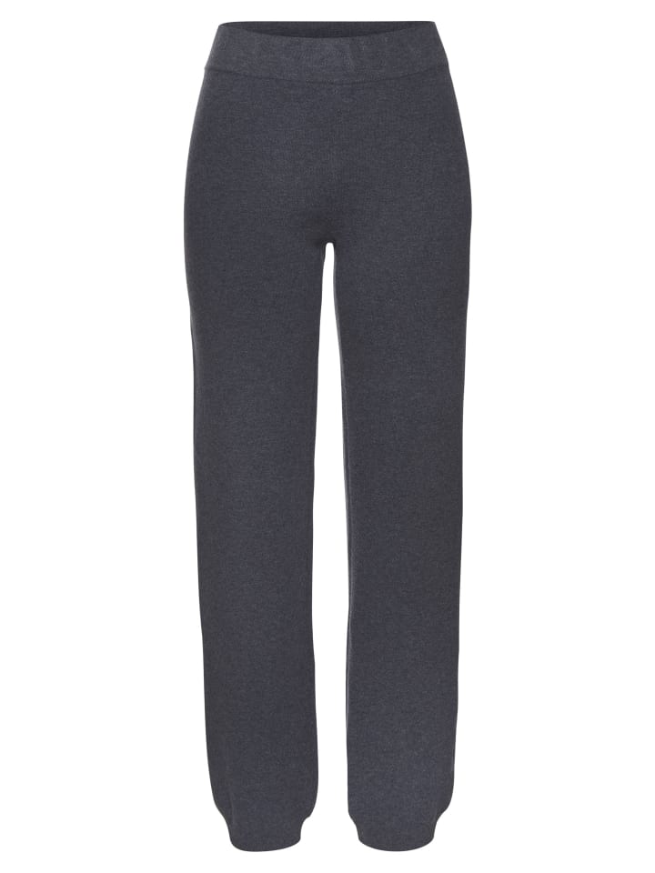 Strickhose in blau meliert