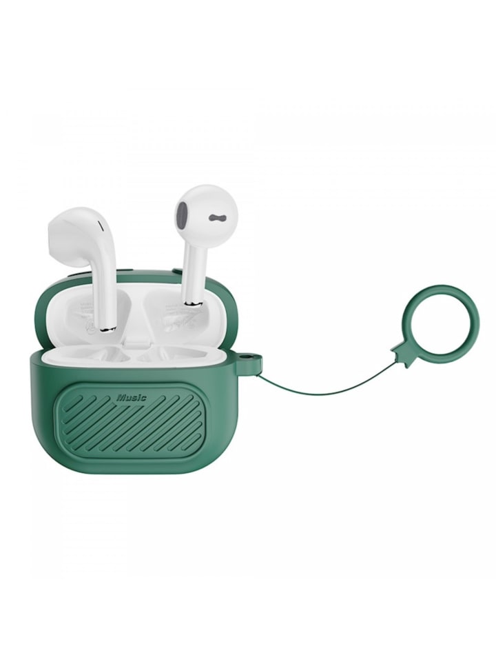 XO Bluetooth Kopfhörer mit Schutzhülle In-Ear-Kopfhörer in Dunkelgrün