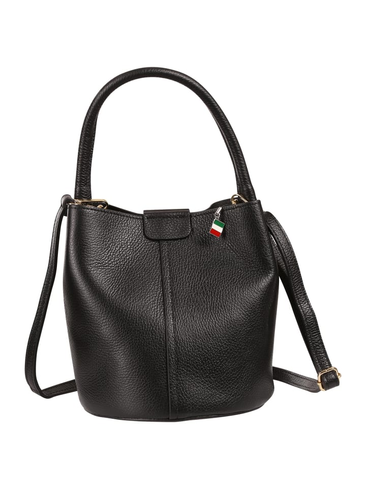 Florence Umhängetasche Leder schwarz ca. 26cm