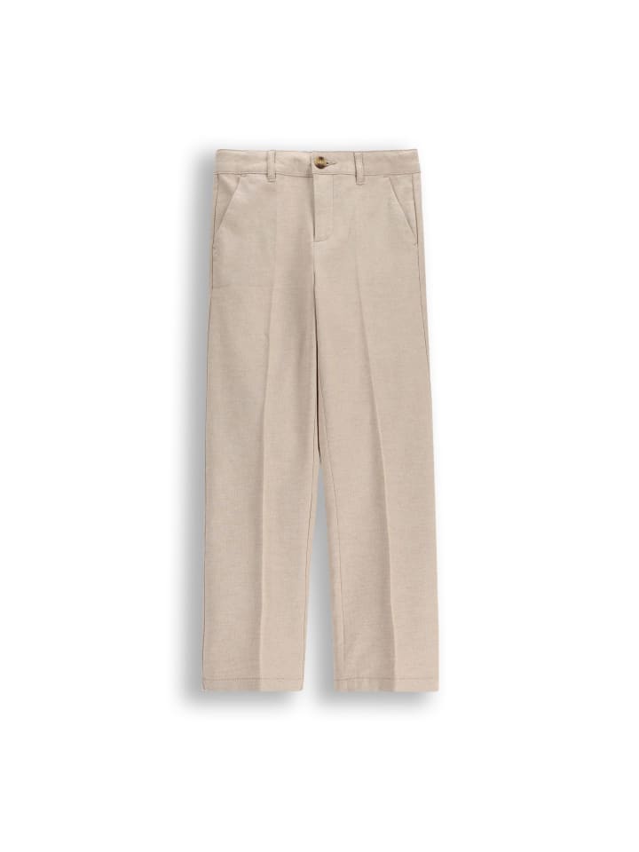 Elegante slim fit hosen in beige