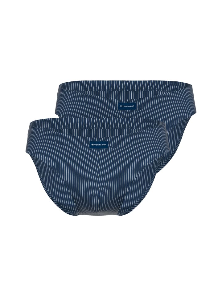 Slip 2Er Pack Alaska in blau-mittel-Streifen