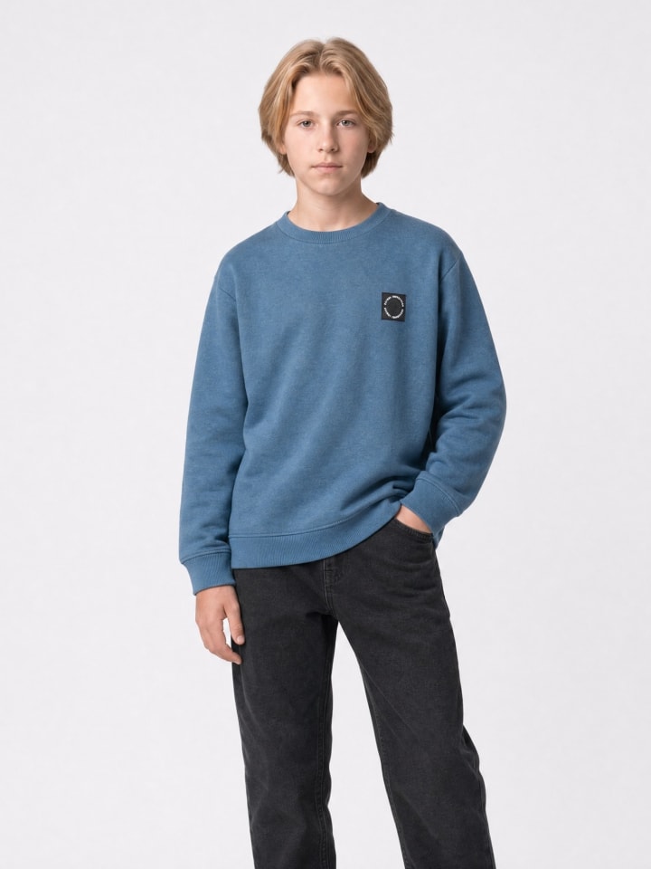Rundhals-Sweatshirt millhill in Blau