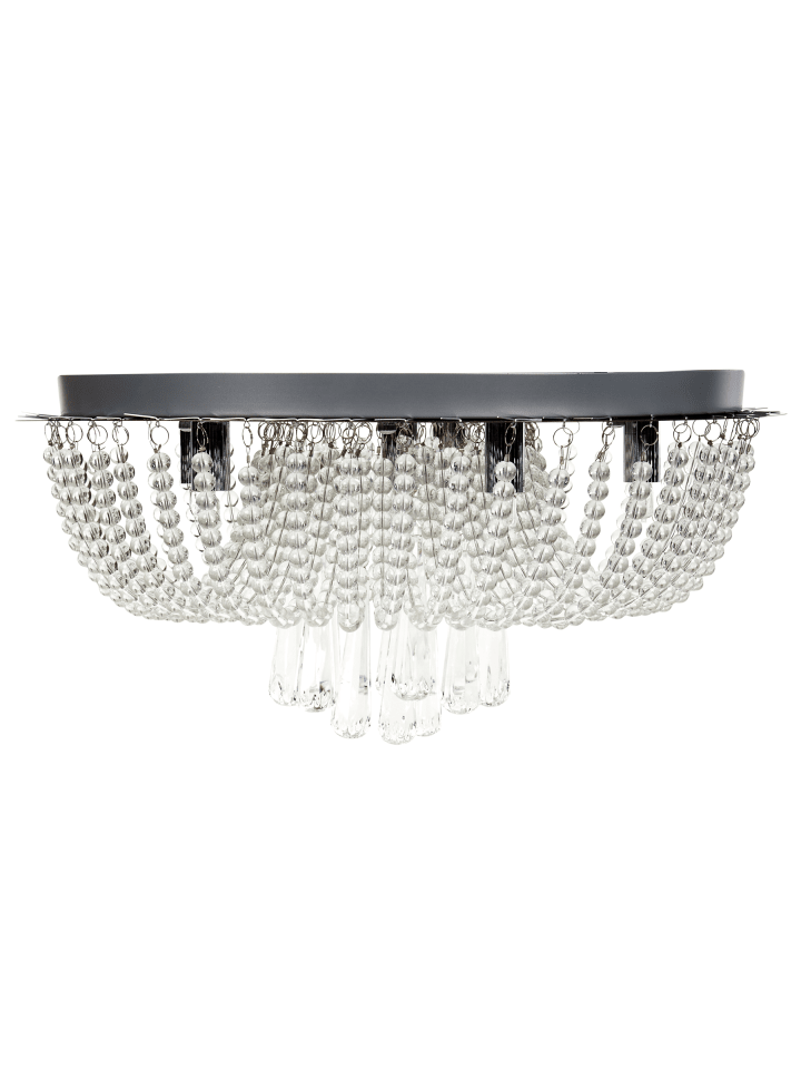 Pendelleuchten DORNAS in Silber - (W) 45 x (H) 23 x (L) 45 cm