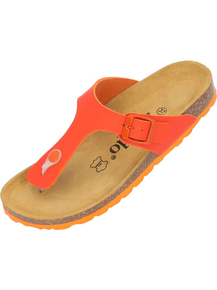 Zehentrenner Kos Matt in Orange/Orange