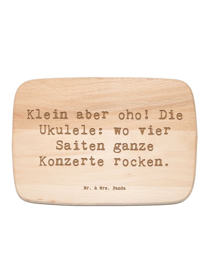 Schneidebrett Spruch Ukulele Magie mit Spruch in Transparent