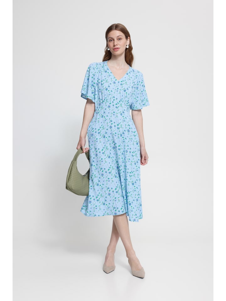 Freizeitkleid IHVERA Regular fit in FLOATY BLUE FLOWER