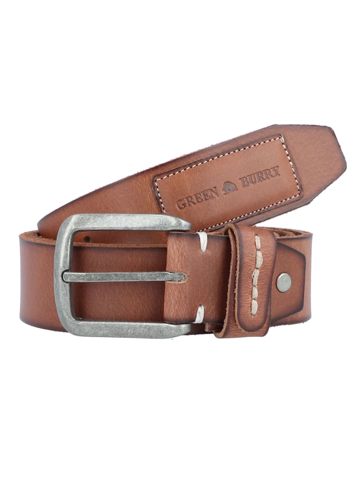 Belt Gürtel Leder cognac