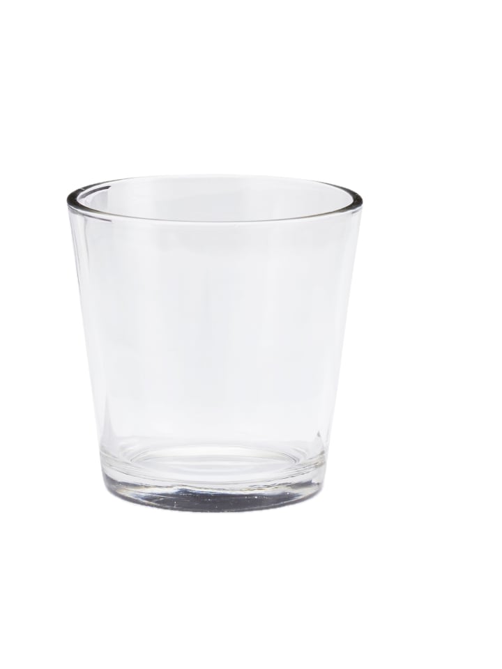 12er Set: Teelichtgläser in Transparent - Ø 7,5 cm