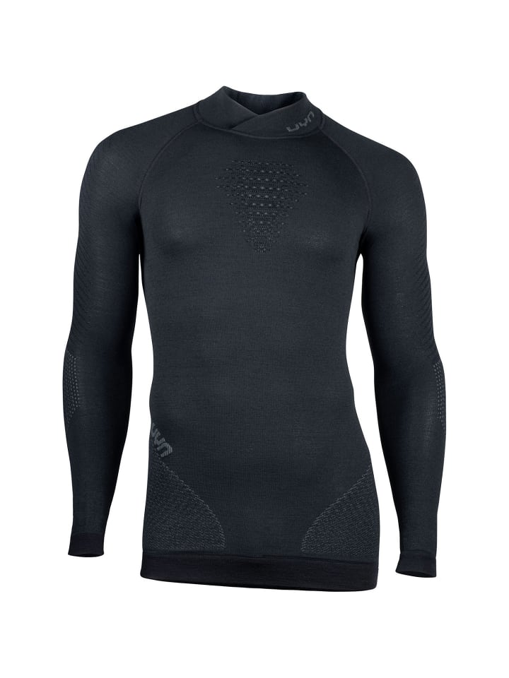 Unterhemd M FUSYON UW SHIRT LONG SLEEVE TURTLENECK in Schwarz