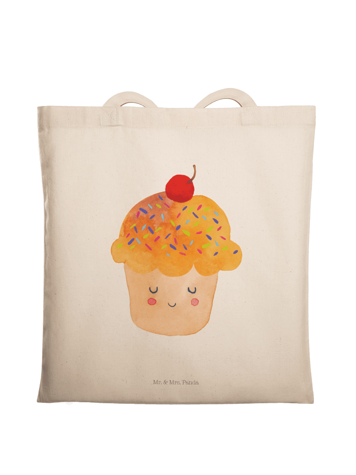 Tasche Cupcake ohne Spruch in Creme