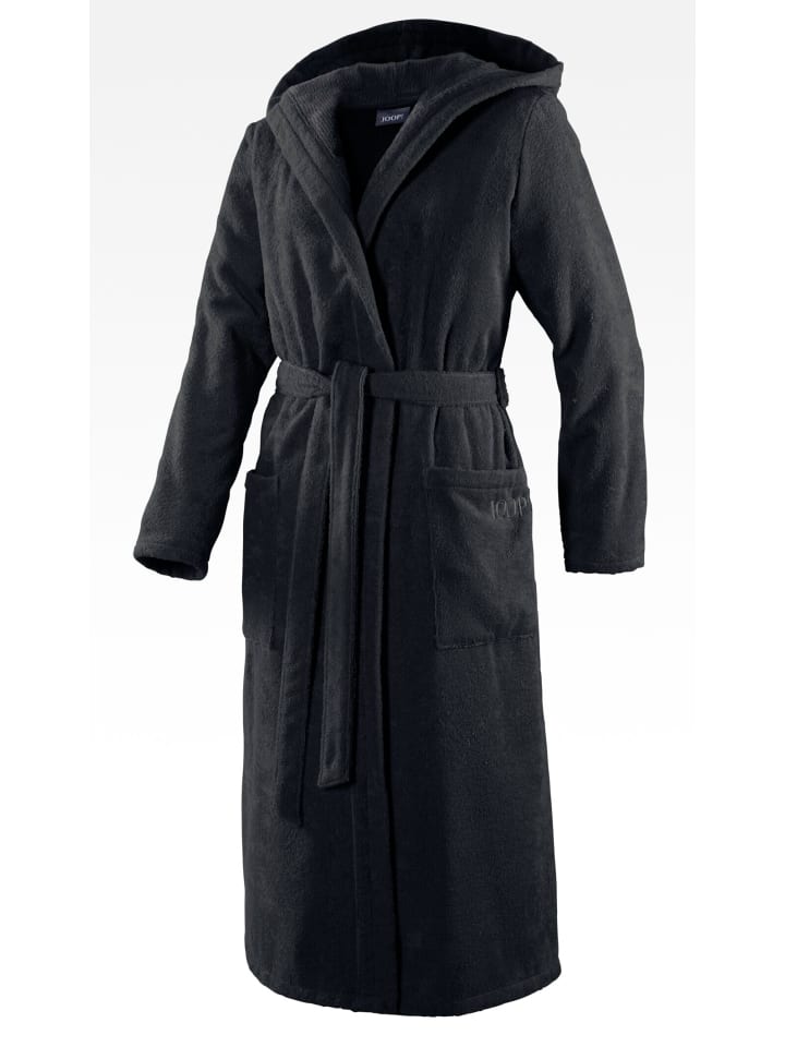 JOOP! BADEMANTEL Damen-Kapuze 40/42, Schwarz