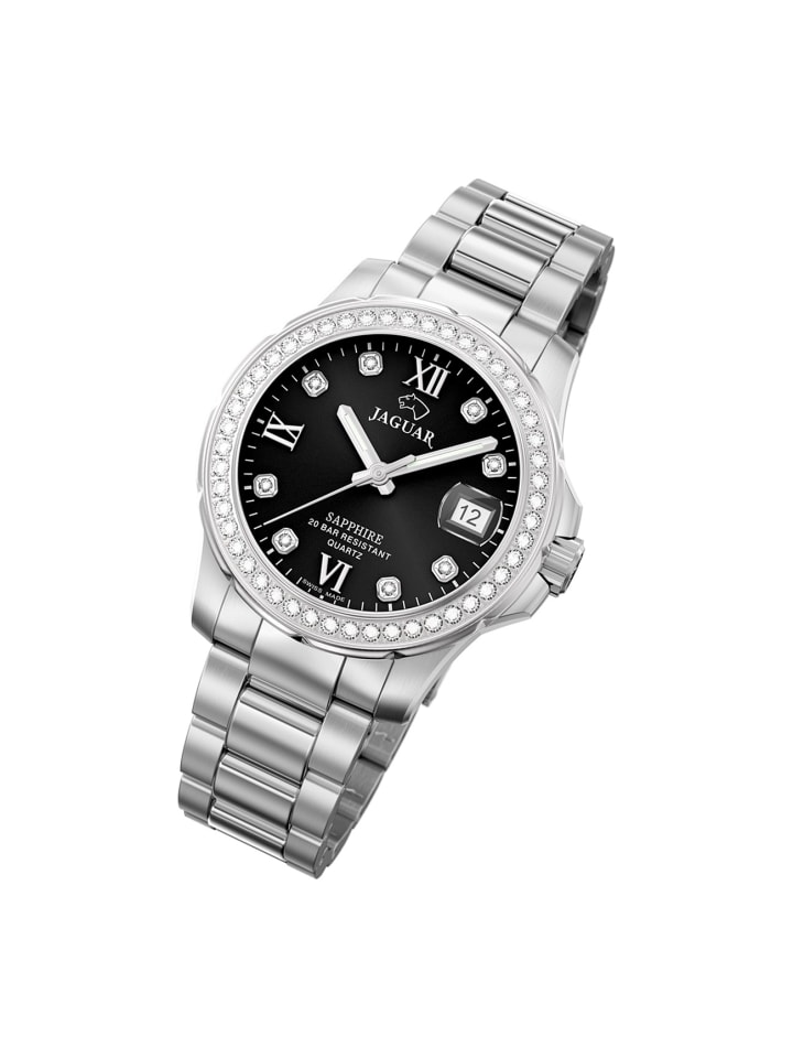 Analog-Armbanduhr Jaguar Cosmopolitan silber mittel (ca. 34mm)
