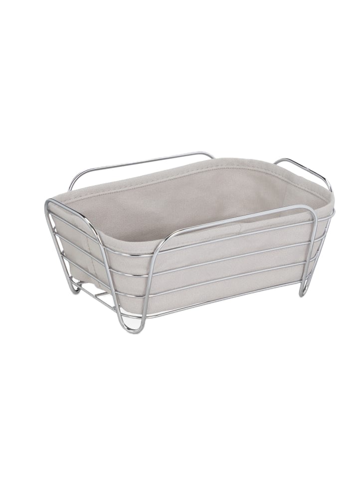Brotkorb in Silber/ Grau - (B)23,5 x (H)10 x (T) 17 cm