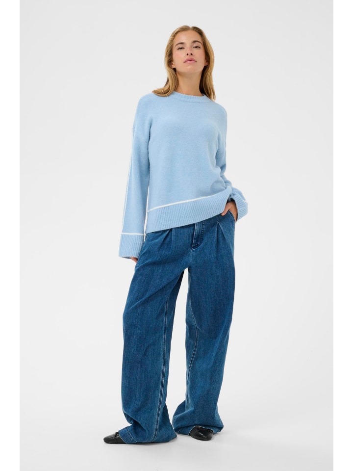 Strickpullover KAjinie Loose fit in Powder Blue Melange
