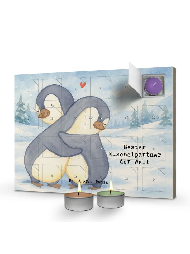 Adventskalender Pinguin Bester Kuschelpartner d... in Weiß