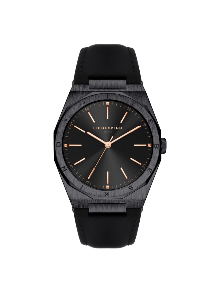 Armbanduhr Vintage Classic in schwarz
