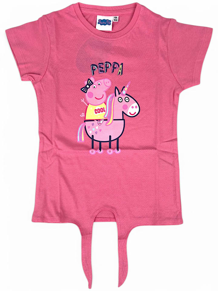 T-Shirt Peppa Pig & Einhorn in Pink