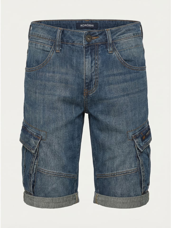 Herren cargo shorts in blau