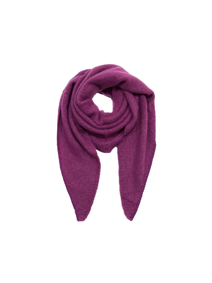Bouclé Dreieckstuch cozy Material in Pink