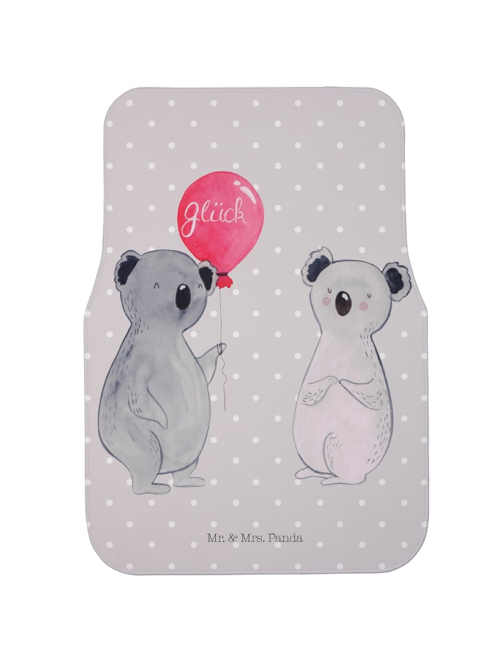 Auto Fußmatte Koala Luftballon ohne Spruch in Grau Pastell