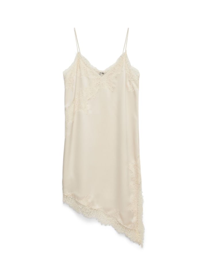 Asymmetrisches Kleid in Fog