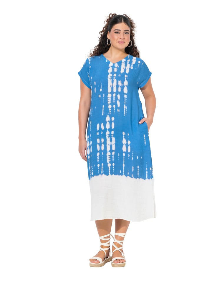 Midikleid in petrolblau