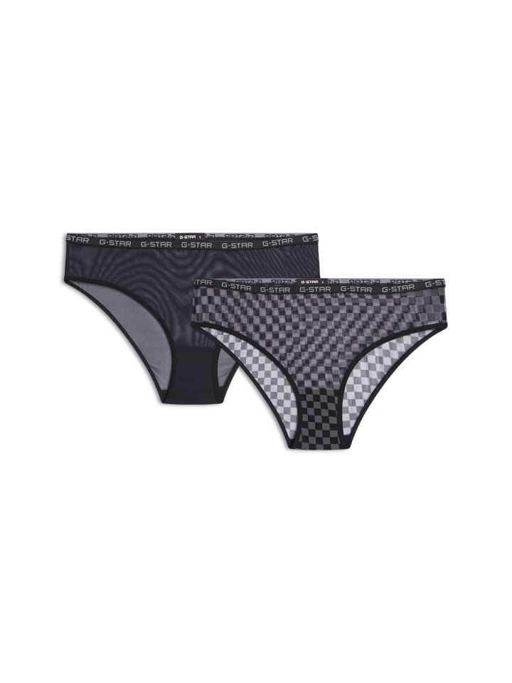 Mesh Brazilian Brief 2er-Pack black
