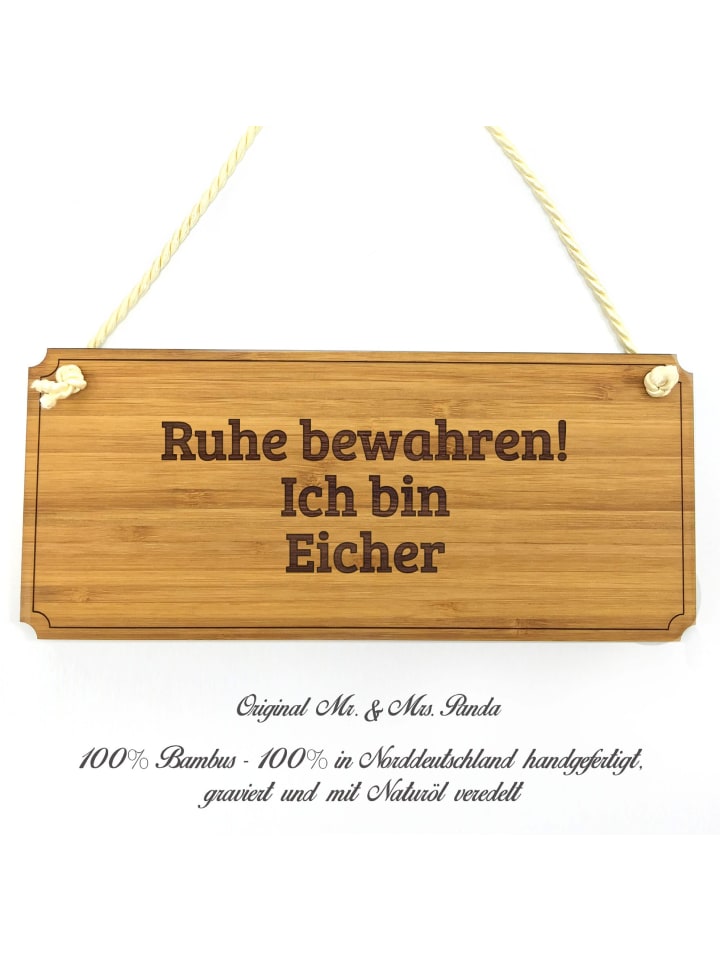 Schild Eicher mit Spruch in Keine Angabe