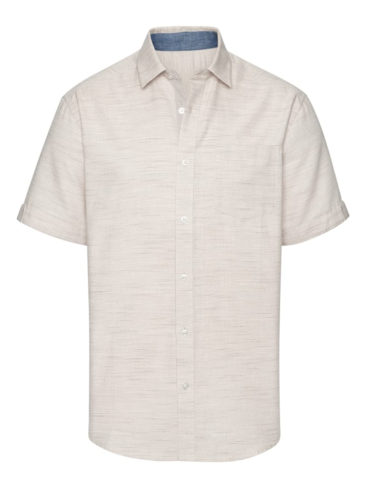 Kurzarmhemd in beige
