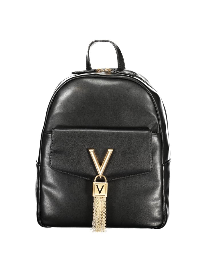 Schwarz Polyurethan Damen Rucksack