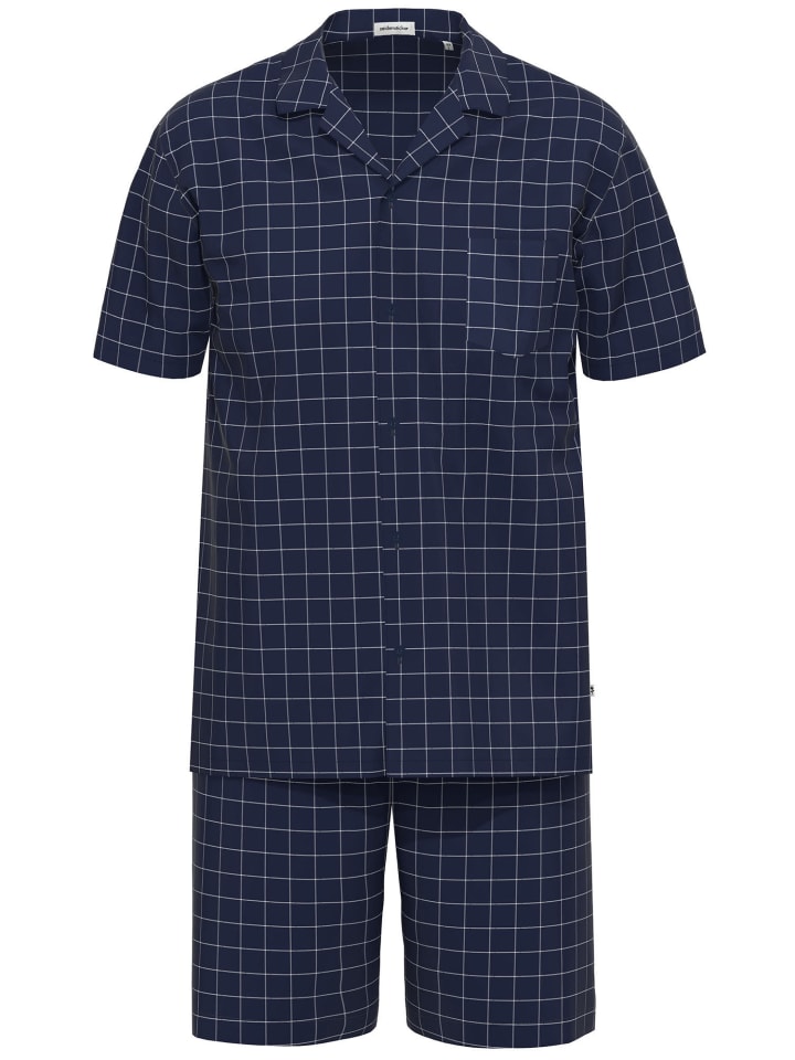 Schlafanzug kurz in navy