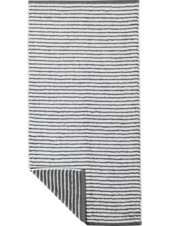 Jacquard Handtuch Konstanz in anthrazit