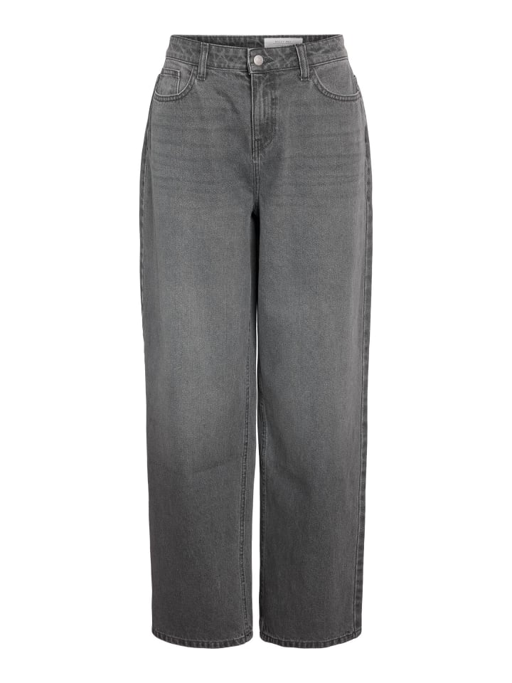 Baggy Fit Jeans in Medium Grey Denim