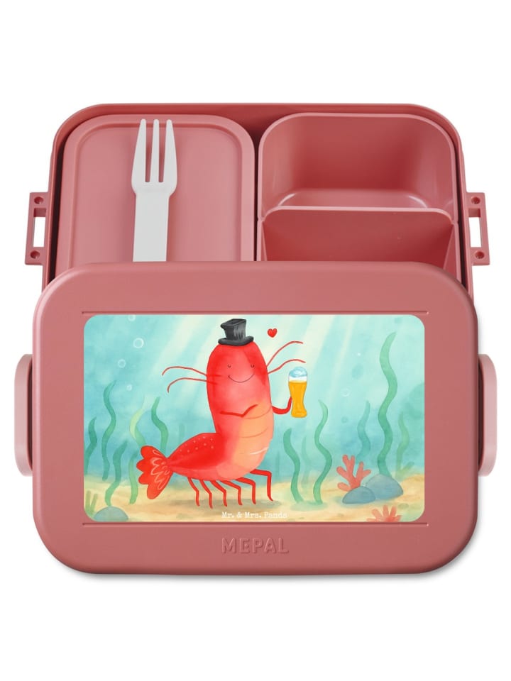 Snackbox Hummer Weizen Design ohne Spruch in Rot Pastell