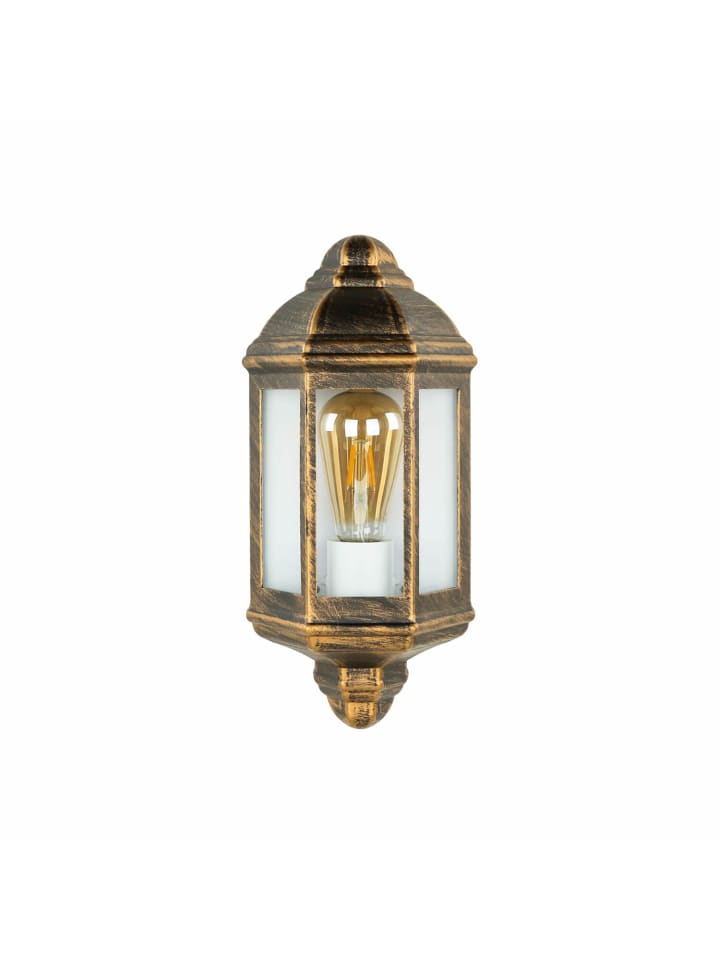 Außen Wandlampe (B)17.5 x (H)36 cm in Kupfer Antik