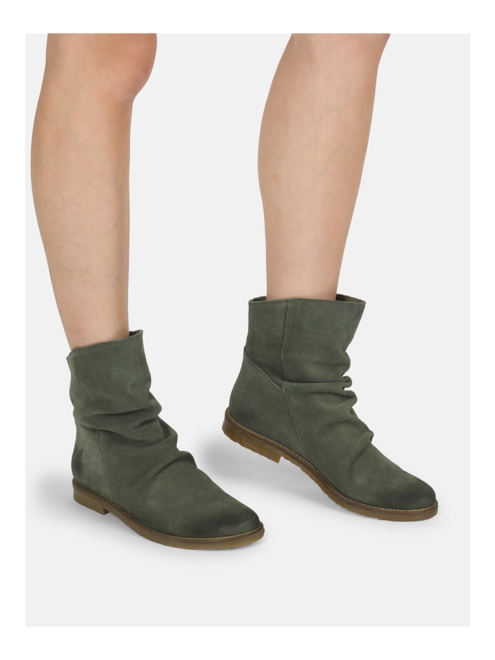 Stiefelette Grün