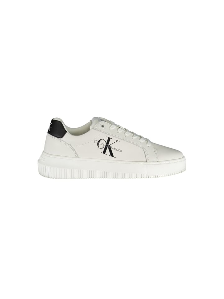 Weiß Leder Damen Sneaker