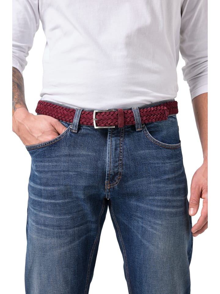 Gürtel in aubergine