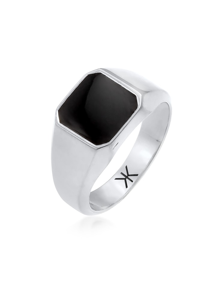 Ring 925 Sterling Silber Siegelring in Silber