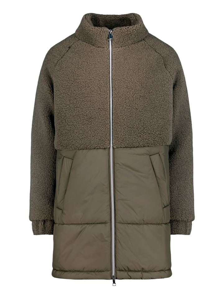 Kuscheljacke mit Plüsch in Braun