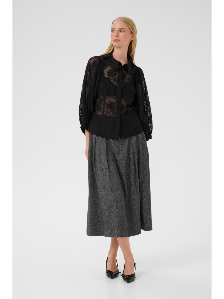 Langarm-Bluse KBBrynja Feminine in Meteorite