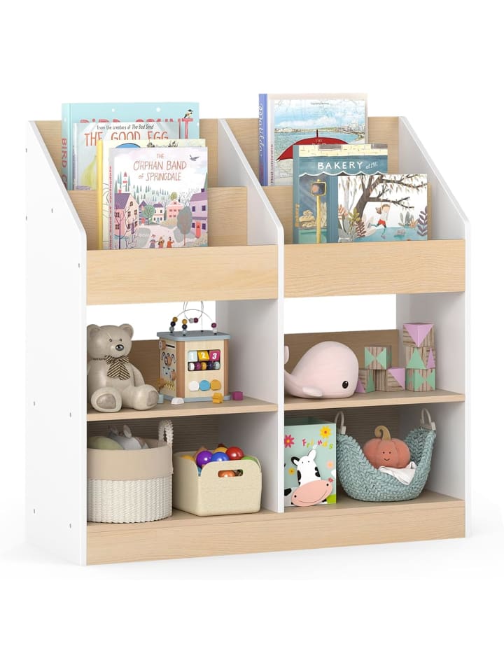 Bücherregal Kinder 80 x 29,5 x 80 cm in Weiß