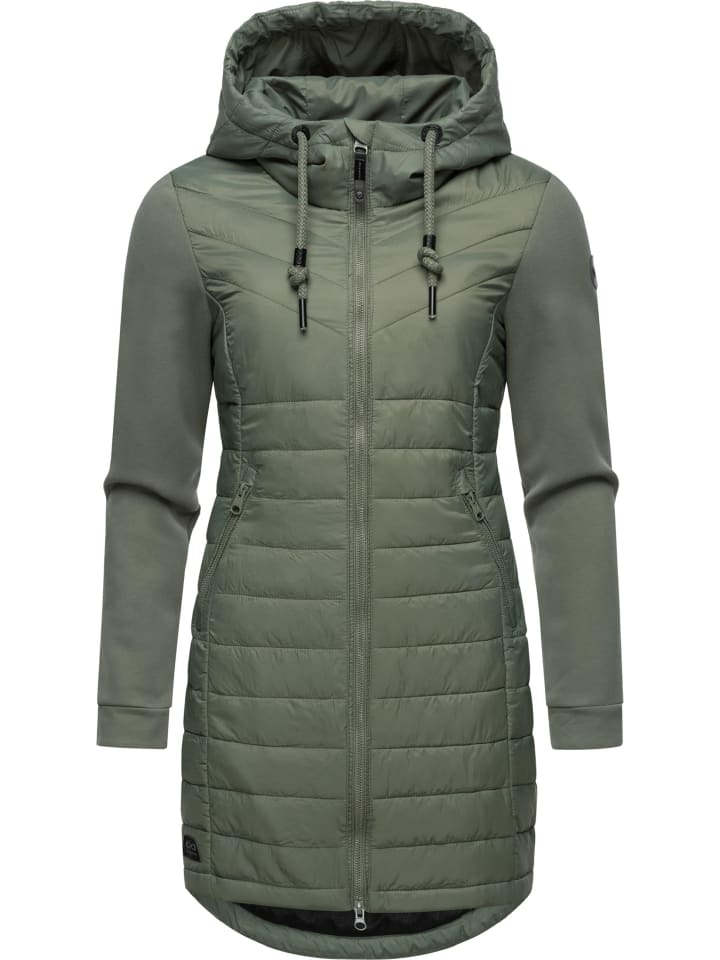 Steppmantel Lucinda Long in Olive24