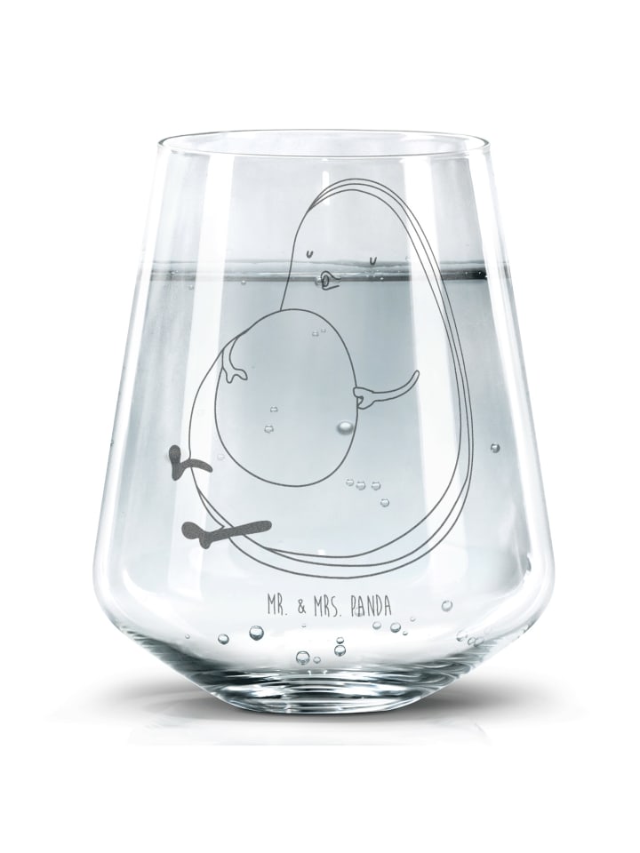Becherglas Avocado Pfeifen ohne Spruch in Transparent