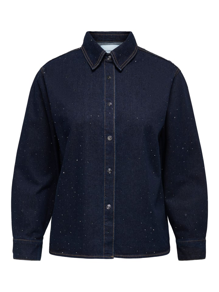 Jeanshemd in Dark Blue Denim 1