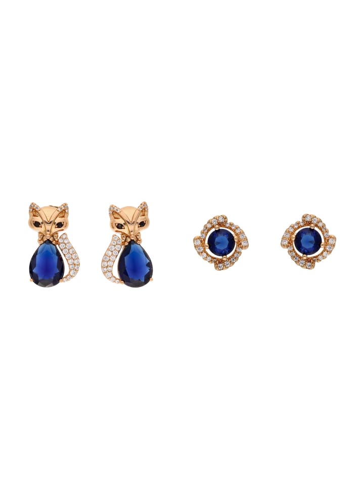 Women Jewelry Set in rose gold navy